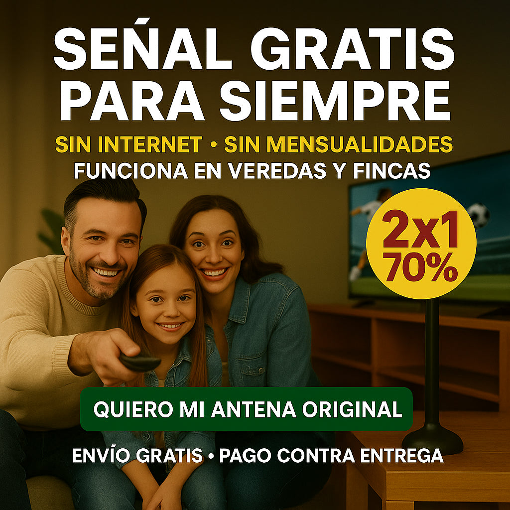 ANTENA TDT PARA TELEVISION l Oferta 2x 1, 1.000 canales a tu alcance