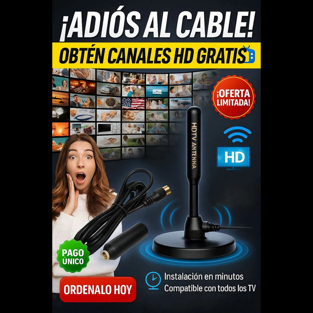 ANTENA TDT PARA TELEVISION l Oferta 2x 1, 1.000 canales a tu alcance